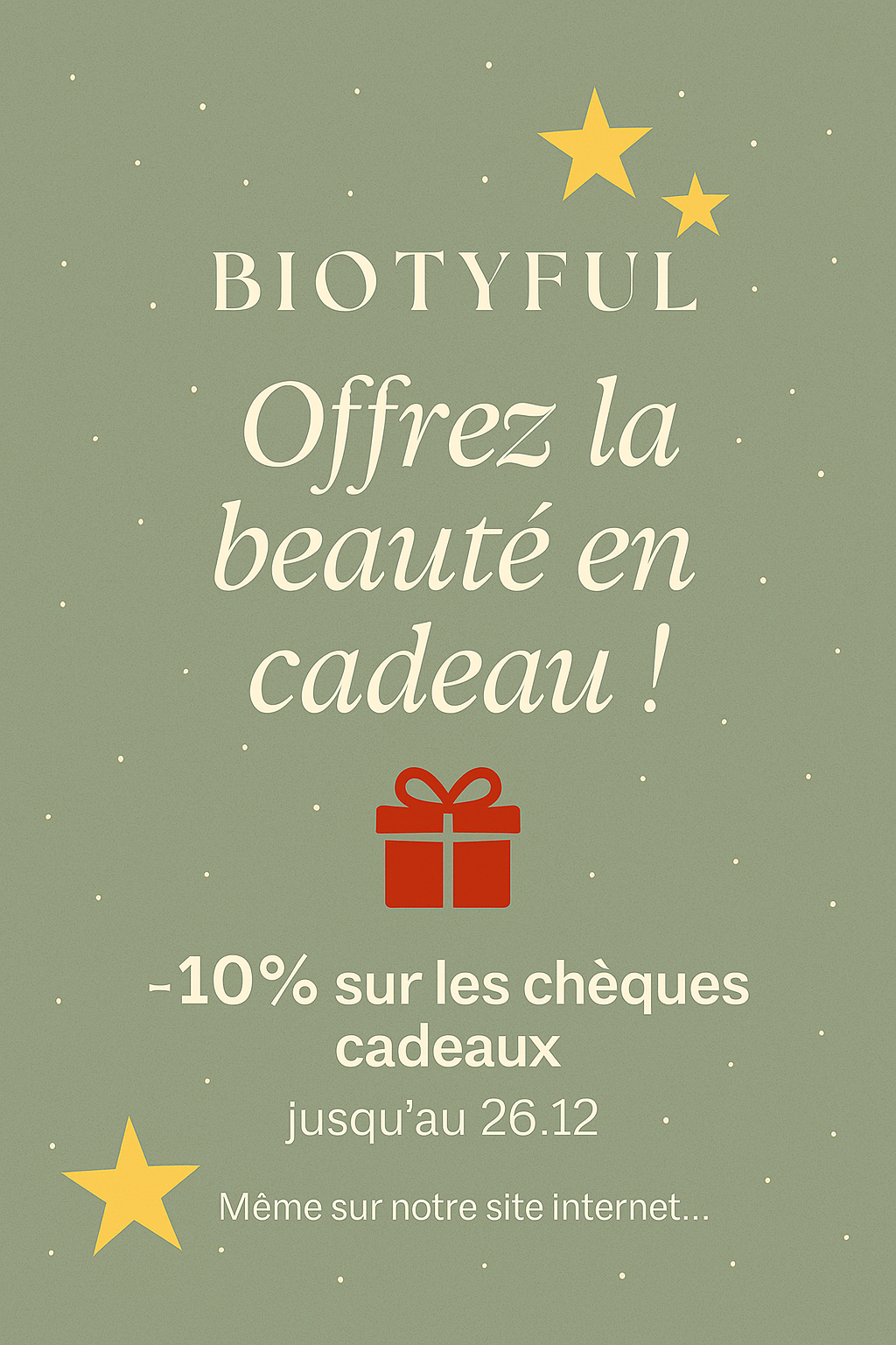Institut Biotyful - coffret magique Noël 2025