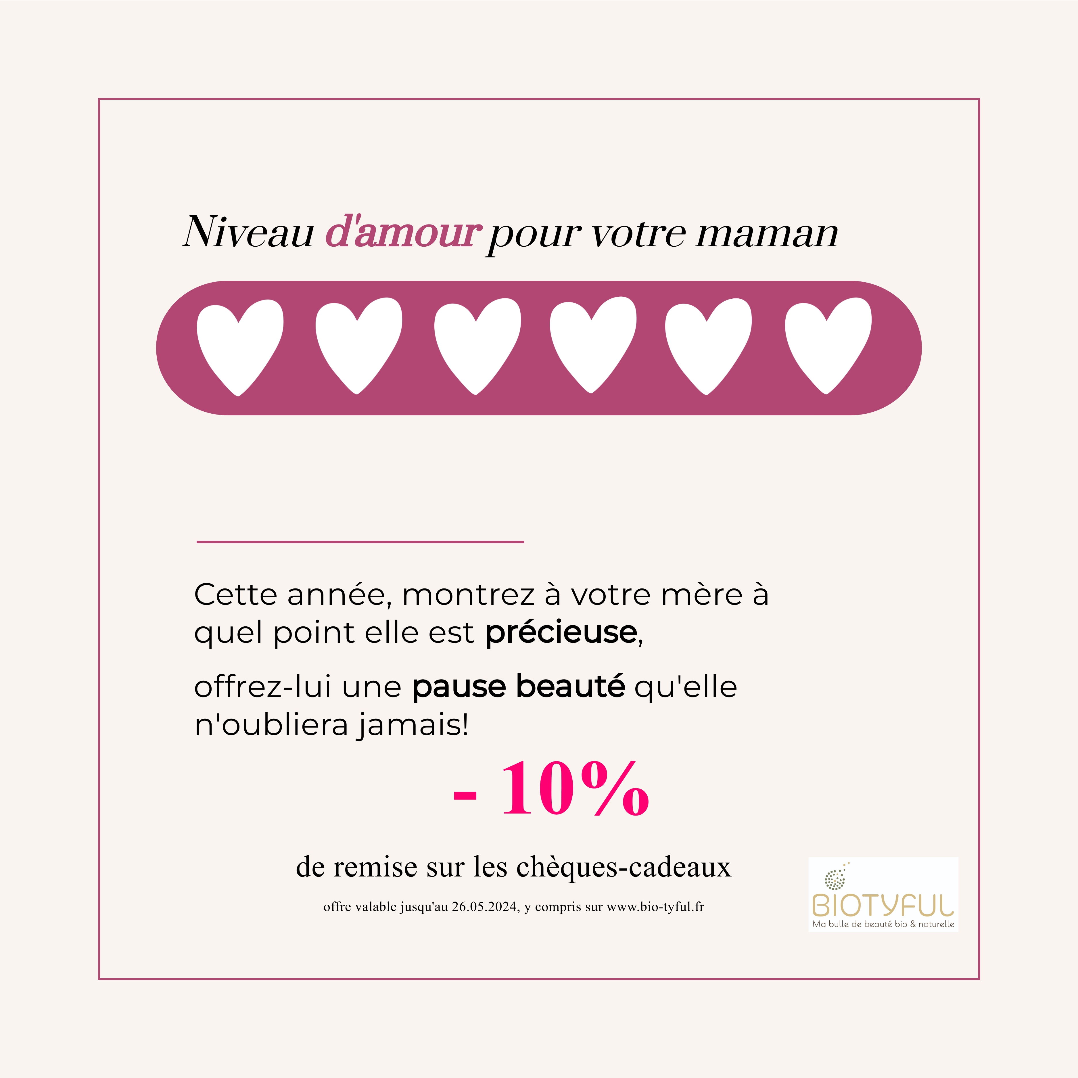 Institut Biotyful - OFFRE ST VALENTIN 2024