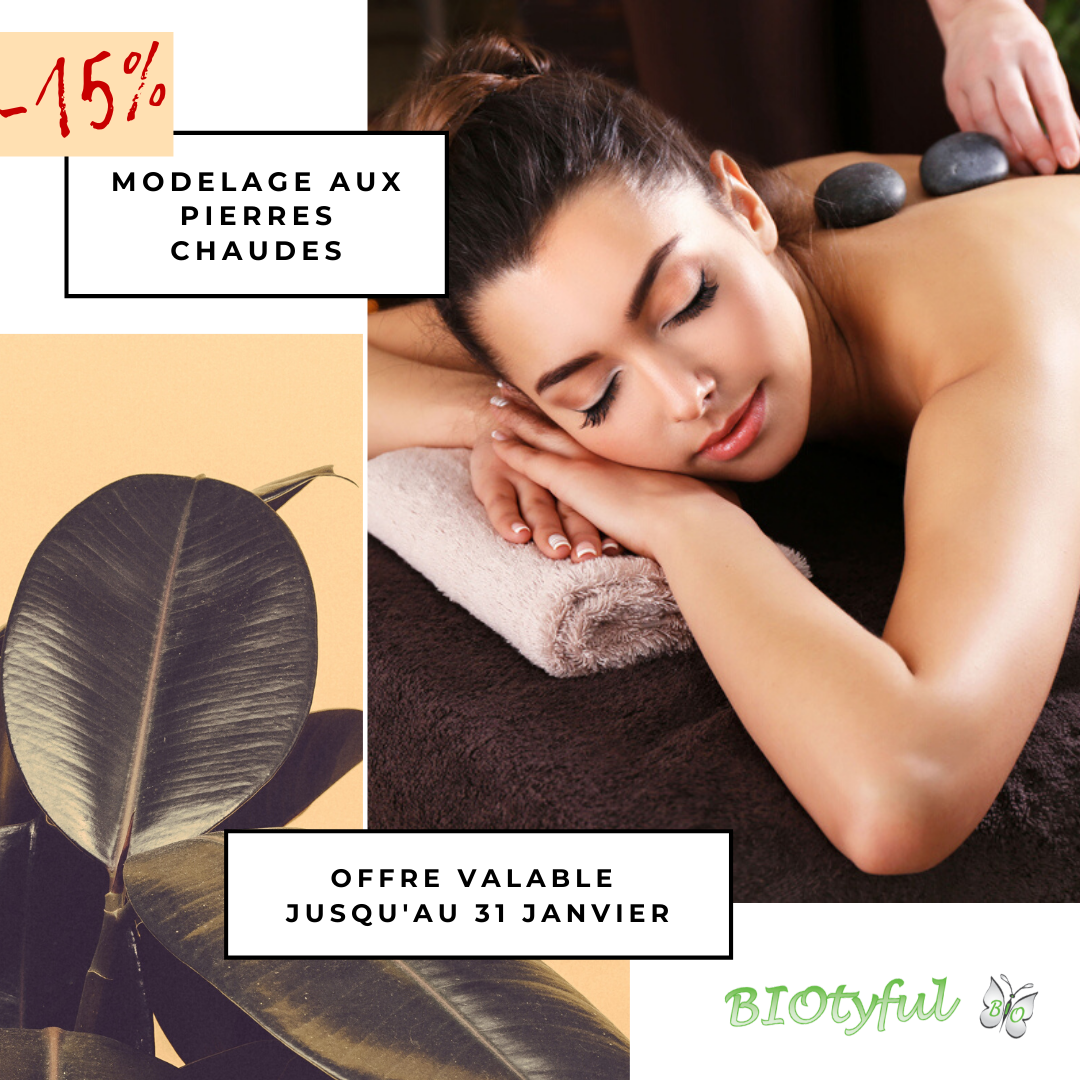 Institut Biotyful - Remise sur les soins aux pierres chaudes